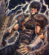 Kenshiro as he appears on the cover of Hokuto no Ken Vol. 1 (Jump Comics edition)