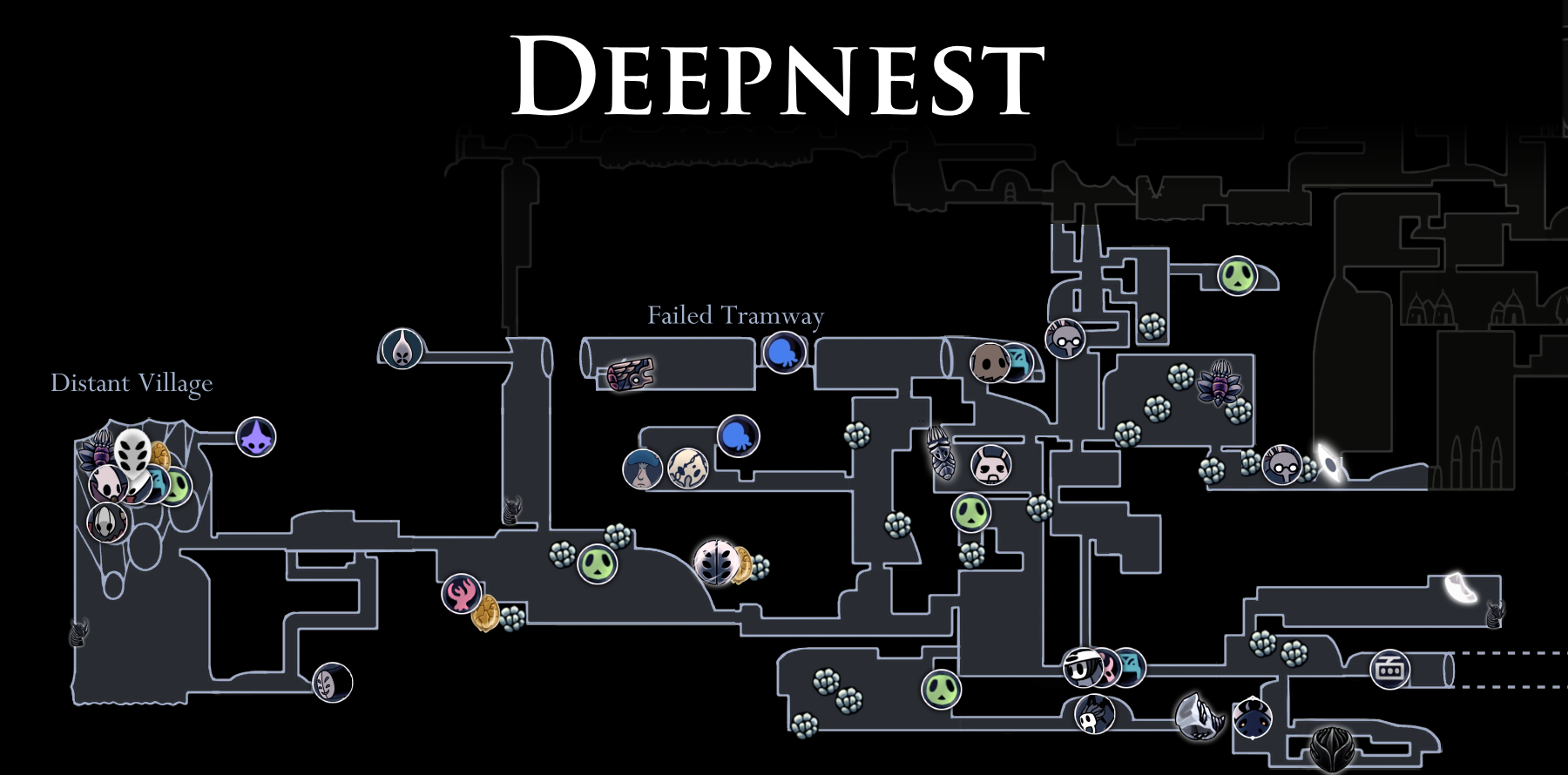 crystal peak hollow knight map