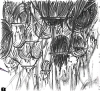 Esboço conceitual da Aldeia Distante