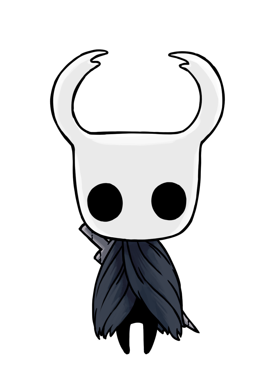 Как нарисовать hollow knight