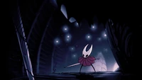 The Hollow Knight in the Embrace the Void endings