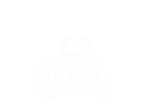 A white silhouette of The Knight sitting on a bench with a charm on top of them and an arrow pointing towards two charms