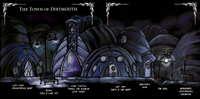 Dirtmouth as portrayed in the Wanderer's Journal