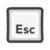 Keyboard White Esc