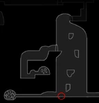 Emplacement de l'entrée du Lieu de naissance