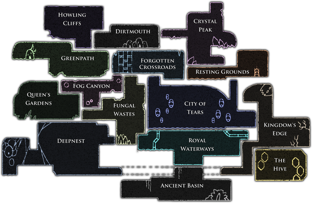 Hollow knight wiki карта