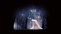 Grey Mourner in her house