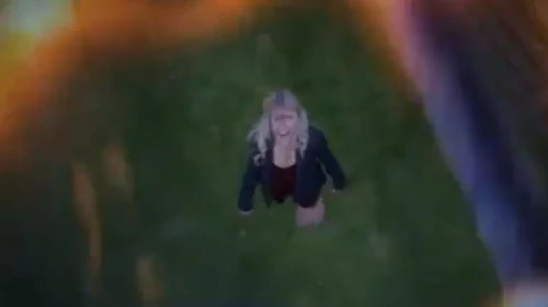 Maddie before being crushed by a bus door