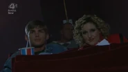 Ste and Cheryl watch clips from Hollyoaks' archive in the cinema.