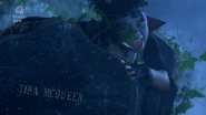 "Tina McQueen" breaks out of her grave.