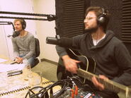 Sean, and Nick Thune playing his guitar.