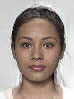 Computer generated "average" female face