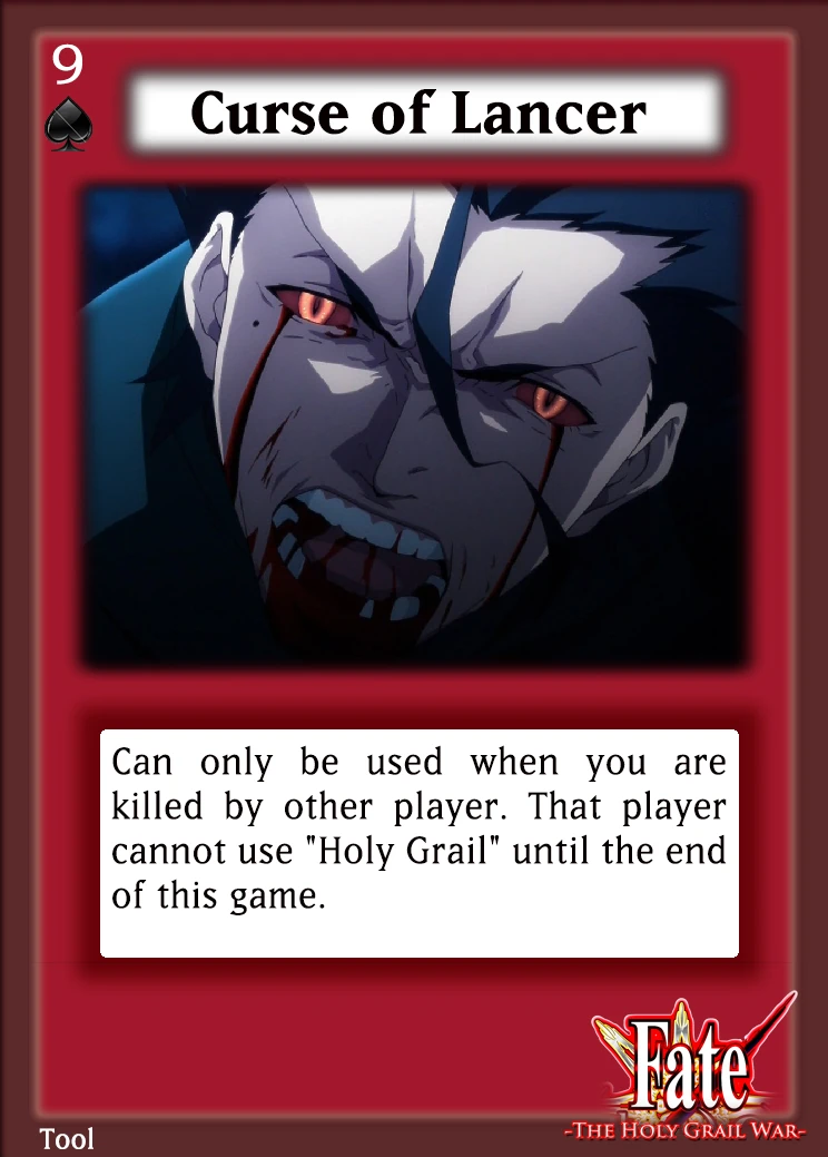 Curse of Lancer Fate The Holy Grail War Wiki Fandom