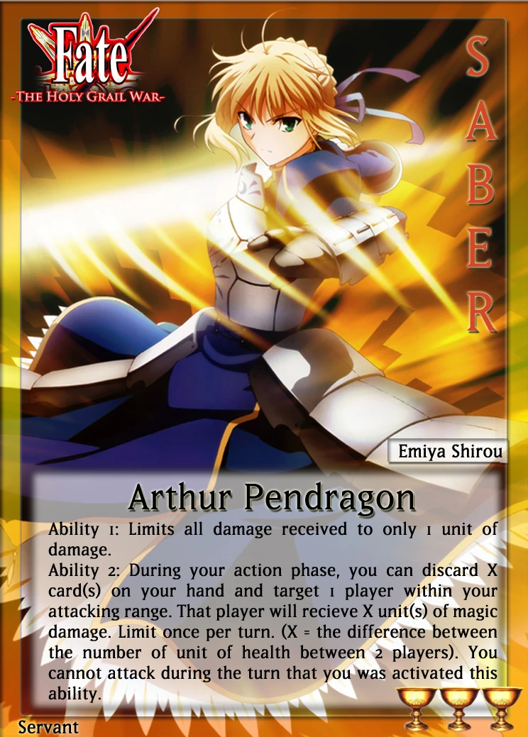 Saber Fate The Holy Grail War Wiki Fandom