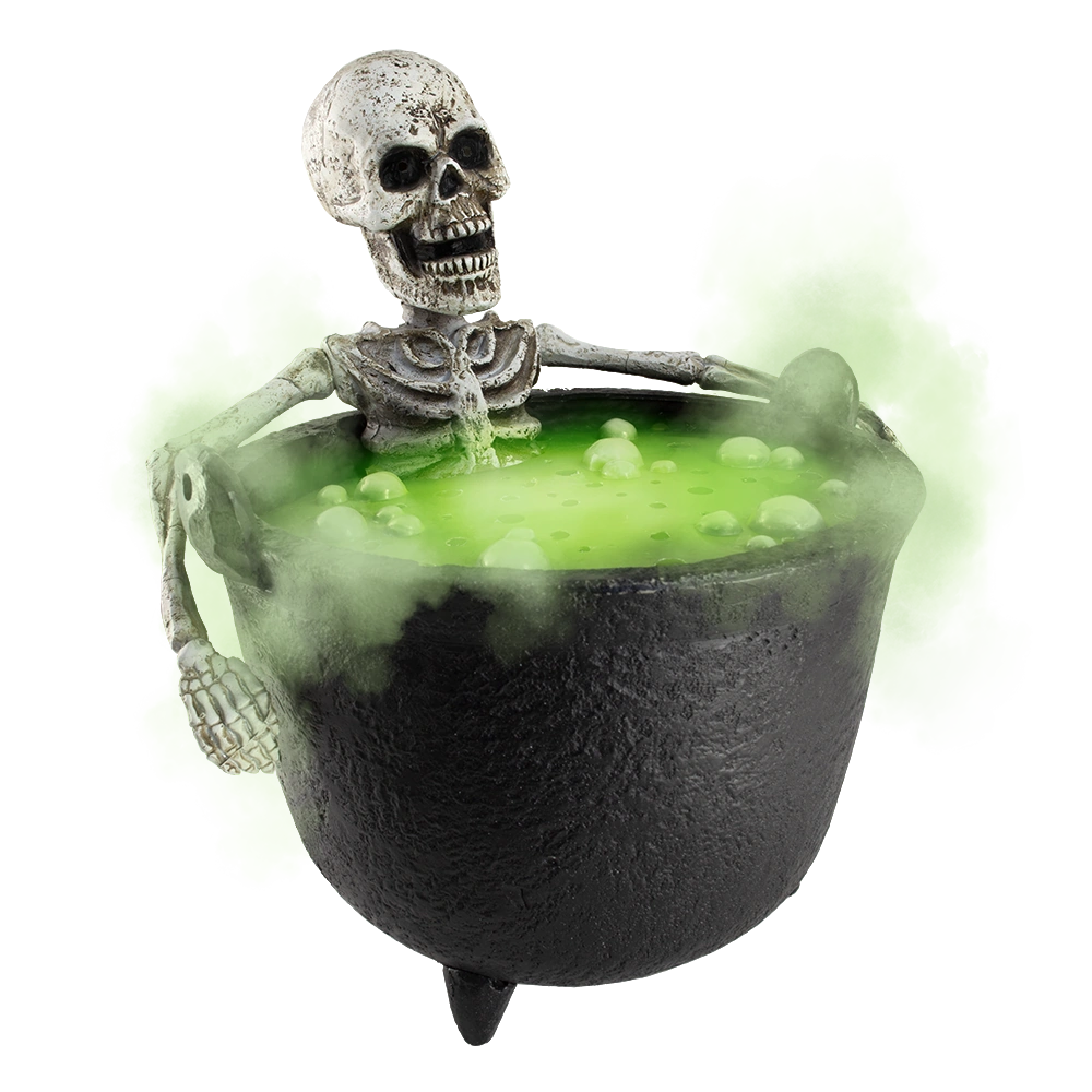 Bubbling Bones (Misting Cauldron Skeleton) Home Depot & Party City