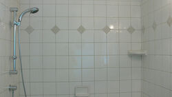 Panorama of our new shower