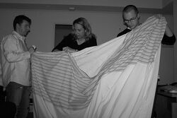 putting a duvet in its cover