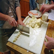 cooking ("attempting gnocchi")