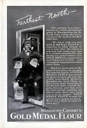 an old fashioned flour advertisement