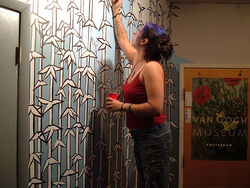 painting a wall