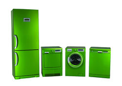 frosted green appliances