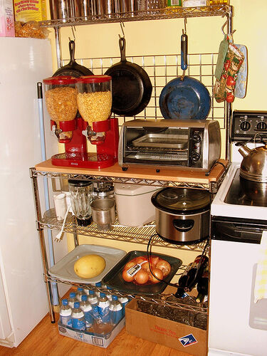 Bakers rack for pots clearance and pans