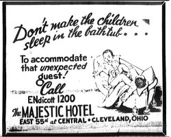 Humorous sign -- Adult children guests
