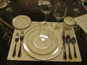 a fancier table setting