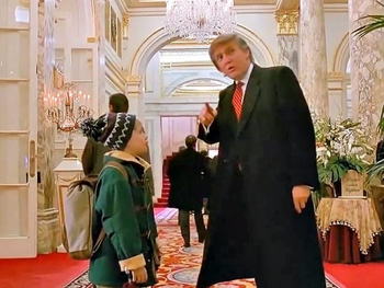 Donald trump in home alone