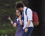 Evie gets a red rose from Josh