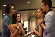 Evie and Josh announce their engagement to Matt and Maddy
