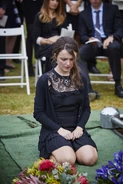 Evie at Oscar and Hannah's funeral