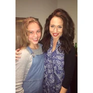 Alea and former Home and Away co-star Lisa Gormley