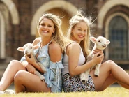 Olivia and Home and Away co-star Sophie Dillman