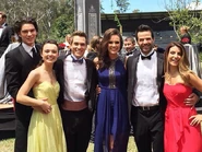 Evie with Josh and her family