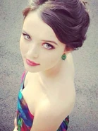 Evie in her formal dress