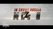The  for Black Widow was ‘In Soviet Russia, M C's U’. Titles designed by .