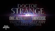 The  for Doctor Strange in the Multiverse of Madness was ‘Doctor Strange in One Alternate Universe That's Basically Just the Near Future’. Titles designed by .