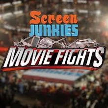 The old Movie Fights logo was more heavily influenced by wrestling aesthetics.