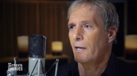 Michael Bolton appeared on-screen in a recording studio to sing parody songs for the .