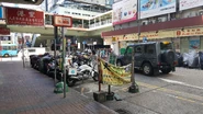 於西洋菜南街總站所懸掛的此路線宣傳横額