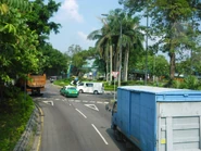 近新圍軍營的迴旋處（2013年10月）