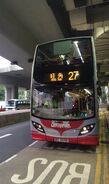 九巴Enviro500 MMC12米的樣版車(ATENU1/RZ5946)行走27線