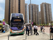 NWFB distributed keychains and held Farewell to NWFB slogans at Chi Fu Fa Yuen on 30 April 2023