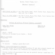 6號線的服務詳情表（約1987年）