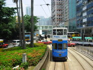 從電車上層拍攝高士威道西端