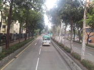 北行，前方為與和睦路之交界處（2018年3月）