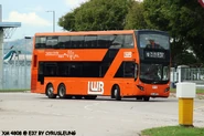 Volvo B8L 12.8m normal version (UV6X) is another main model served on Route E37