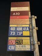 Cityflyer bus stop show change other bus routes to Hong Kong-Zhuhai-Macao Bridge