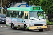 營辦商為15P線製作的路布仍顯示路線編號為15，司機會於車頭擺放膠牌以資識別